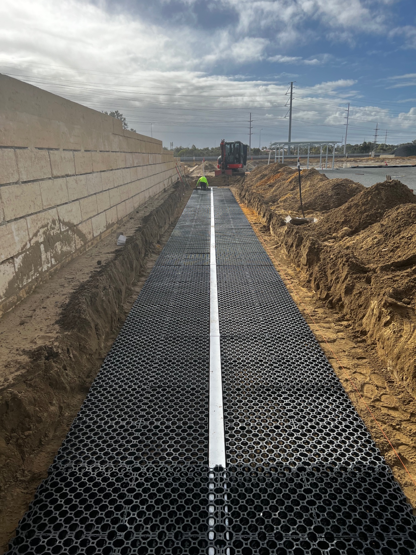 Driveway preparation excavation by Clean Edge Excavation in Perth